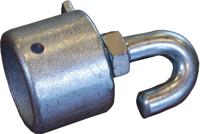 BÜNTE eindstuk borststang end piece with hook zinced