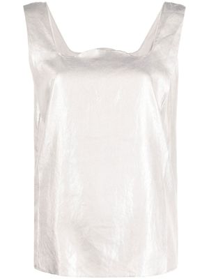 Maison Martin Margiela Pre-Owned débardeur à encolure carrée (années 2010) - Gris