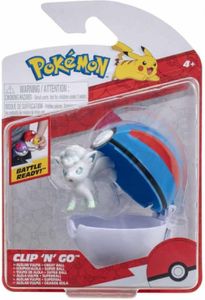 Pokemon Figure - Alolan Vulpix + Great Ball (Clip 'n' Go)