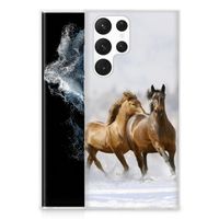 Samsung Galaxy S22 Ultra TPU Hoesje Paarden