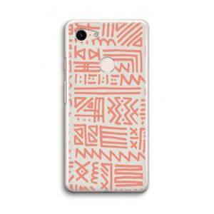 Marrakech Pink: Google Pixel 3 Transparant Hoesje