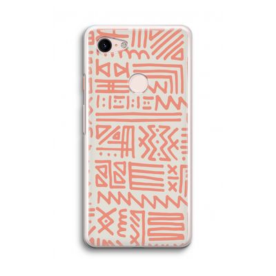 Marrakech Pink: Google Pixel 3 Transparant Hoesje