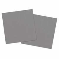 Zilverkleurige Servetten Metallic - 20 stuks - thumbnail