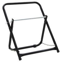 VidaXL Slanghaspelwagen 48 cm 45 kg gepoedercoat staal zwart
