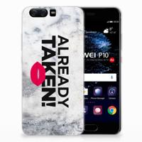 Huawei P10 | Siliconen hoesje | met naam Already Taken White
