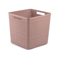 Curver Jute opbergmand cube 17 liter rose dawn