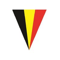 Belgie vlaggenlijn - slinger - landen - 5 meter - puntvlaggetjes - plastic