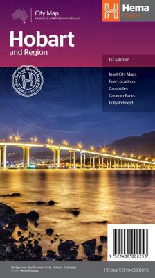 Stadsplattegrond Hobart & omgeving handy | Hema Maps