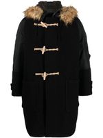 Junya Watanabe MAN duffle-coat à manches contrastantes - Noir - thumbnail