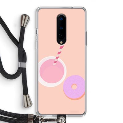 Donut: OnePlus 8 Transparant Hoesje met koord