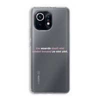 uw waarde daalt niet: Xiaomi Mi 11 Transparant Hoesje