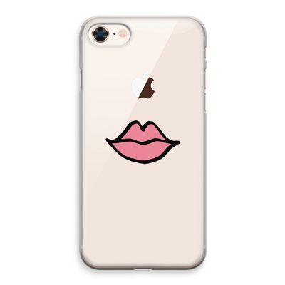 Kusje: iPhone 8 Transparant Hoesje