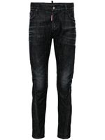 DSQUARED2 jean skinny Tidy Bike à patch logo - Noir