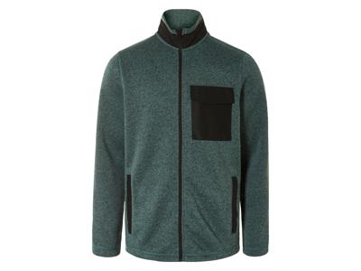 LIVERGY Heren fleecevest (Groen, L)