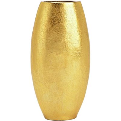 Metalen bloemenvaas - goud - Monaco de luxe - D11 x H22 cm