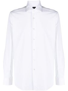 Xacus button-down long-sleeve shirt - Blanc