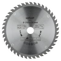 Wolfcraft HM Cirkelzaagblad | 42 td | Ø250 x 30 x 3,2mm | 1 stuk - 6680000