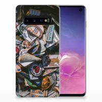 Samsung Galaxy S10 | Siliconen hoesje | met foto Badges