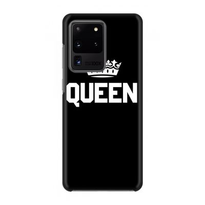 Queen zwart: Volledig geprint Samsung Galaxy S20 Ultra Hoesje