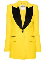 Moschino blazer à simple boutonnage - Jaune - thumbnail