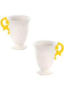 Seletti lot de deux tasses en porcelaine I-Wares - Blanc