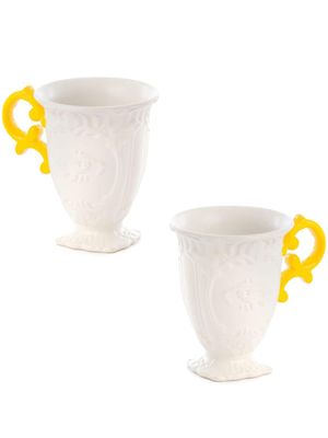 Seletti lot de deux tasses en porcelaine I-Wares - Blanc