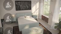 Opberg boxspring 200 x 200 cm- stofkleur 7034