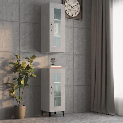 Wandkast 34,5x34x90 cm betongrijs