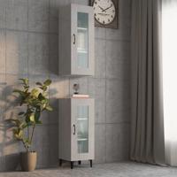 Wandkast 34,5x34x90 cm betongrijs