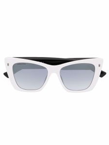 DSQUARED2 EYEWEAR lunettes de soleil à logo embossé - Blanc