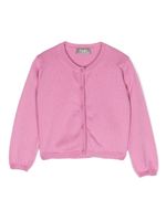 Il Gufo cardigan boutonné à encolure ronde - Rose