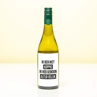 Wijnfles Ik Ben Niet Koppig - Wit (Sauvignon Blanc)