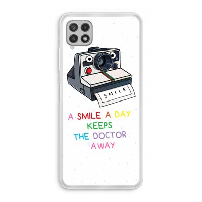 Smile: Samsung Galaxy A22 4G Transparant Hoesje