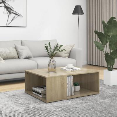 Salontafel 90x67x33 cm bewerkt hout sonoma eikenkleurig
