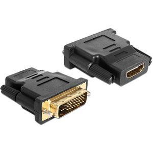 DeLOCK 65466 tussenstuk voor kabels DVI 24+1 HDMI Zwart