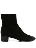 René Caovilla bottines en daim à ornements 45 mm - Noir