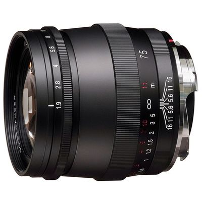 Voigtländer Ultron 75mm F/1.9 M.C. Leica M Mount zwart