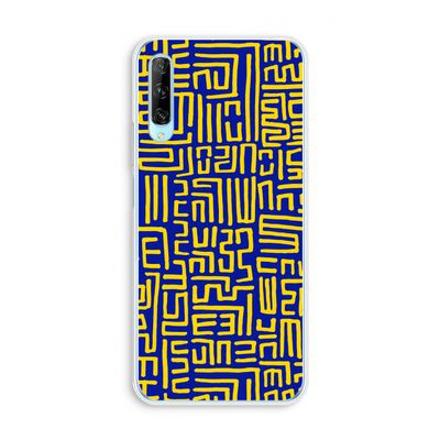 Majorelle Blue Print: Huawei P Smart Pro Transparant Hoesje