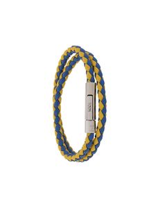 Tod's bracelet multi-tours à design tressé - Bleu