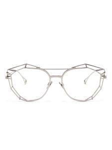 Cazal lunettes de vue à monture géométrique - Argent