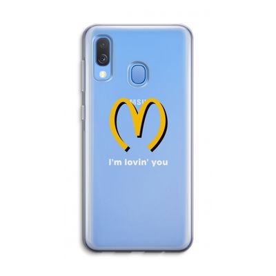 I'm lovin' you: Samsung Galaxy A40 Transparant Hoesje