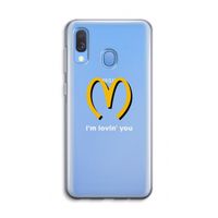I'm lovin' you: Samsung Galaxy A40 Transparant Hoesje