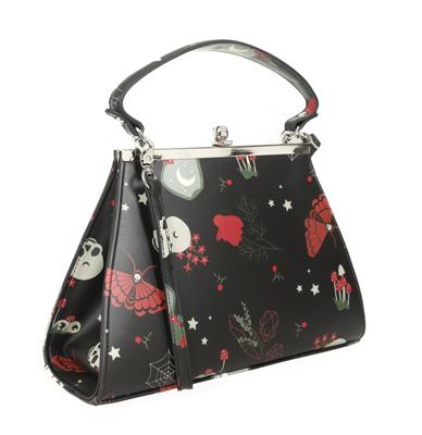 Collectif Tonya Witches Garden Tas Zwart Multi