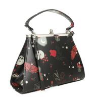Collectif Tonya Witches Garden Tas Zwart Multi