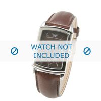 Armani horlogeband AR0237 Leder Bruin 21mm - thumbnail