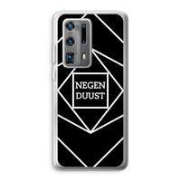 Negenduust geometrisch: Huawei P40 Pro Plus Transparant Hoesje