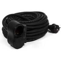 Verlengsnoer rubber - 20 meter - spatwaterdicht IP44 - 3500W - 3-polig