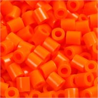 NABBI Foto kralen, afm 5x5 mm, gatgrootte 2,5 mm, medium, helder oranje (13), 6000 stuk/ 1 doos