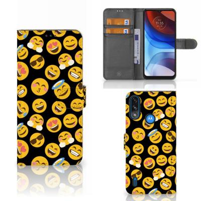 Motorola Moto E7i Power | E7 Power | Telefoon Hoesje | Emoji | Portemonnee hoesje