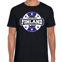 Have fear Finland is here / Finland supporter t-shirt zwart voor heren - thumbnail